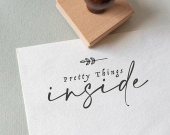 Happy Mail Rubber Stamp - Eco-Friendly Packaging Stamp
