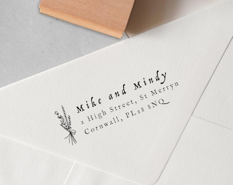 Wildflower Return Address Stamp