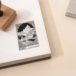 Tampon de bibliothèque pour enfants, tampon de bibliothèque vintage, tampon pour plaque de livre, cadeau pour professeur, cadeau pour enfants, personnalisé à partir de la bibliothèque de tampons