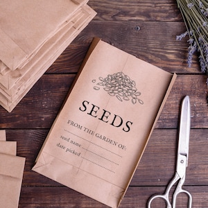 Seed Packet Stamp, Garden Rubber Stamp, From the Garden Of Label