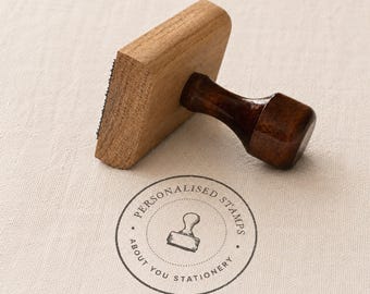 Custom Fabric Stamp – Perfect for Branding on Clothing, Bags, & More