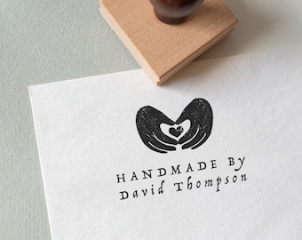 Personalised Packaging Stamp, Eco-Friendly Rubber Stamp