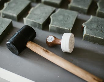 Personalized Soap Stamp with Your Logo, Soap Signature Stamp for Handmade Soaps, Custom Gift for Soap Makers
