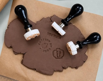 Custom Pottery Stamp, Personalised Clay Stamp, Pottery Signature Stamp, Custom Pottery Initials Stamp, Custom Ceramic Stamp