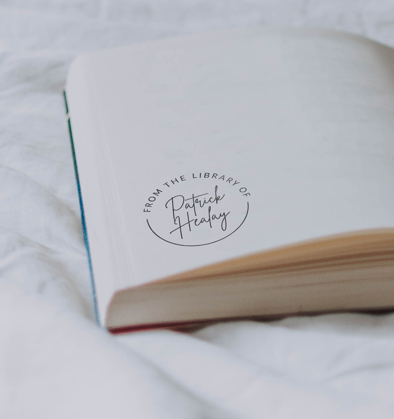 From the Library Of Library Stamp Book Stamp Personalized Etsy