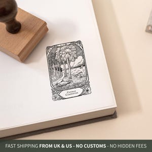 Personalized Family Library Stamp for Book Lovers - Unique Book Stamp