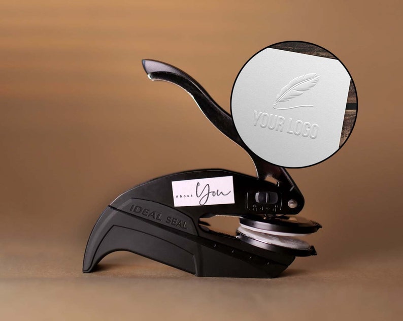 Paper Embosser With Your Logo High Quality Custom Embosser Etsy