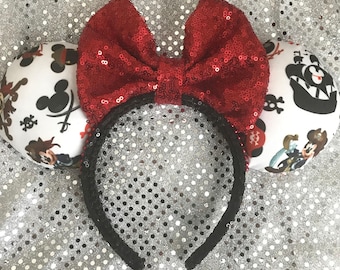 Pirate Minnie Mouse Ears Headband