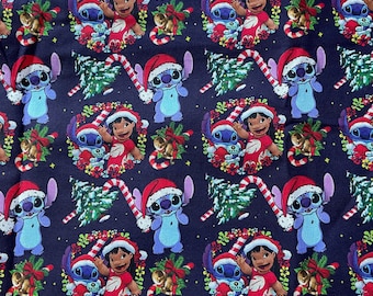 Stitch Christmas Fabric Cotton Yard
