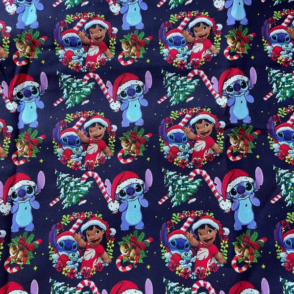 Stitch Christmas Fabric Cotton Yard