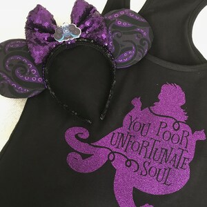 Ursula Villain Shirt – Poor Unfortunate Soul | Disney Villains Tank, Tee, or V-Neck | Adult & Kids Sizes | Halloween Disney Shirt image 2