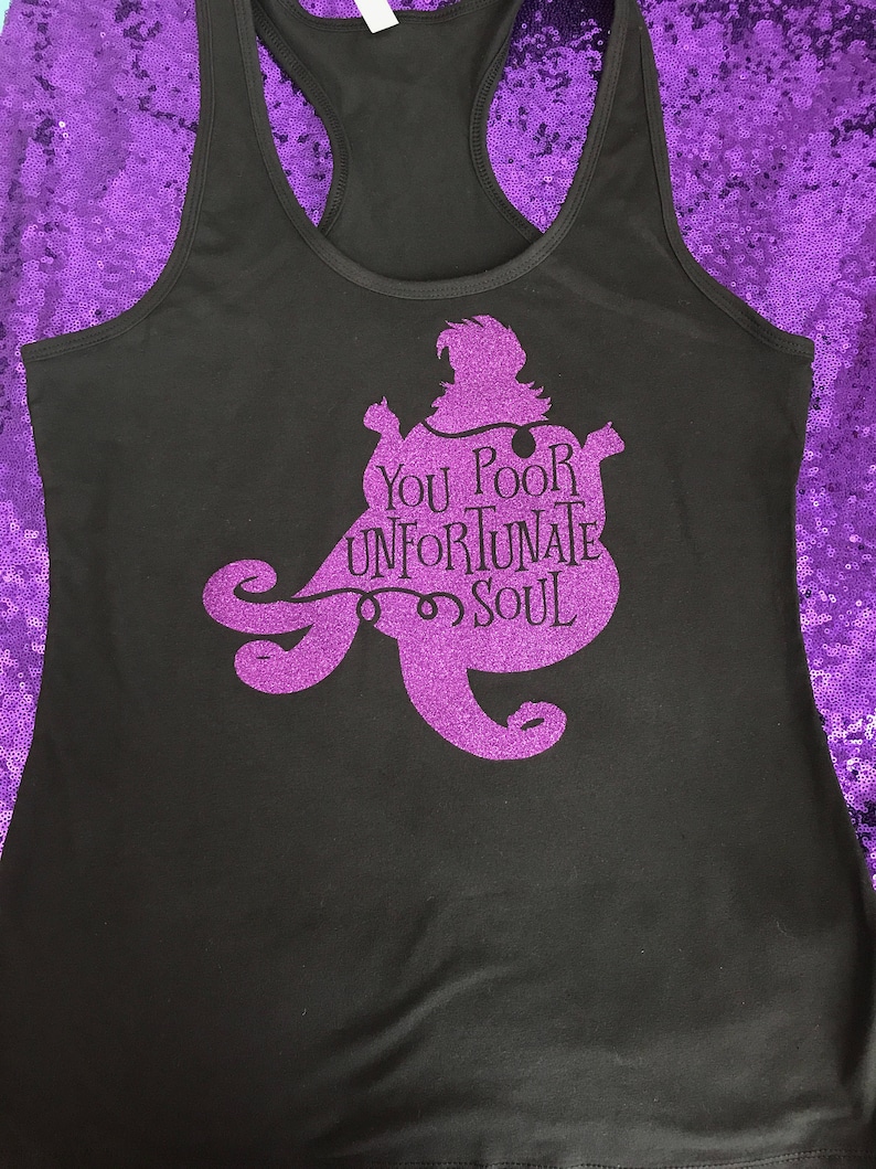 Ursula Villain Shirt – Poor Unfortunate Soul | Disney Villains Tank, Tee, or V-Neck | Adult & Kids Sizes | Halloween Disney Shirt image 1