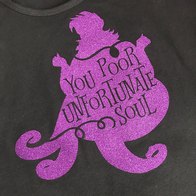 Ursula Villain Shirt – Poor Unfortunate Soul | Disney Villains Tank, Tee, or V-Neck | Adult & Kids Sizes | Halloween Disney Shirt image 3