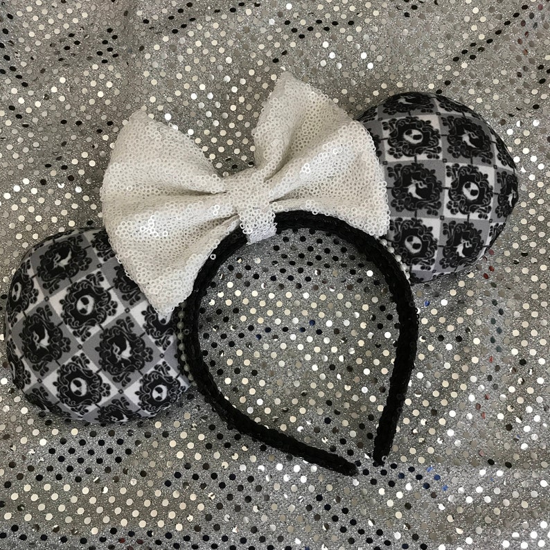 Jack Skellington Minnie Ears Zero Nightmare Before Christmas Mickey image 1