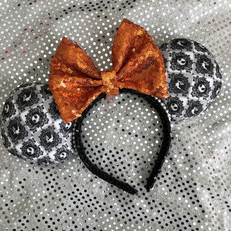 Jack Skellington Minnie Ears Zero Nightmare Before Christmas Mickey image 4