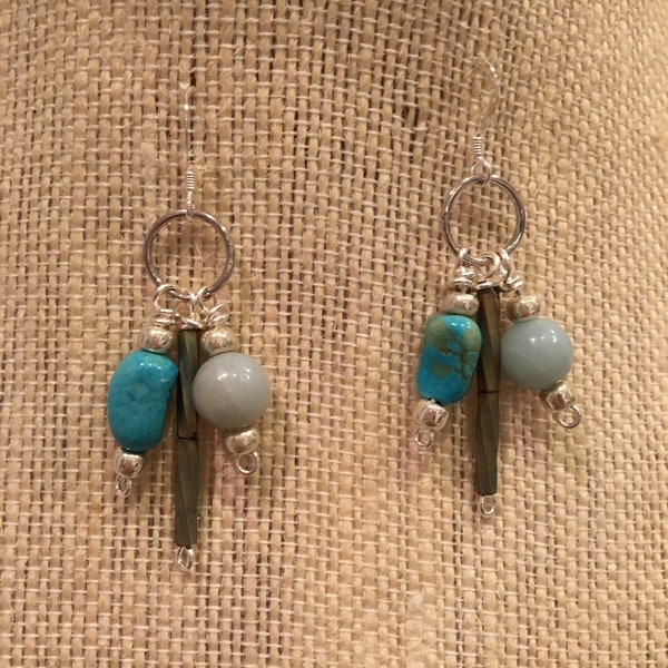 Dangling tourquoise earrings