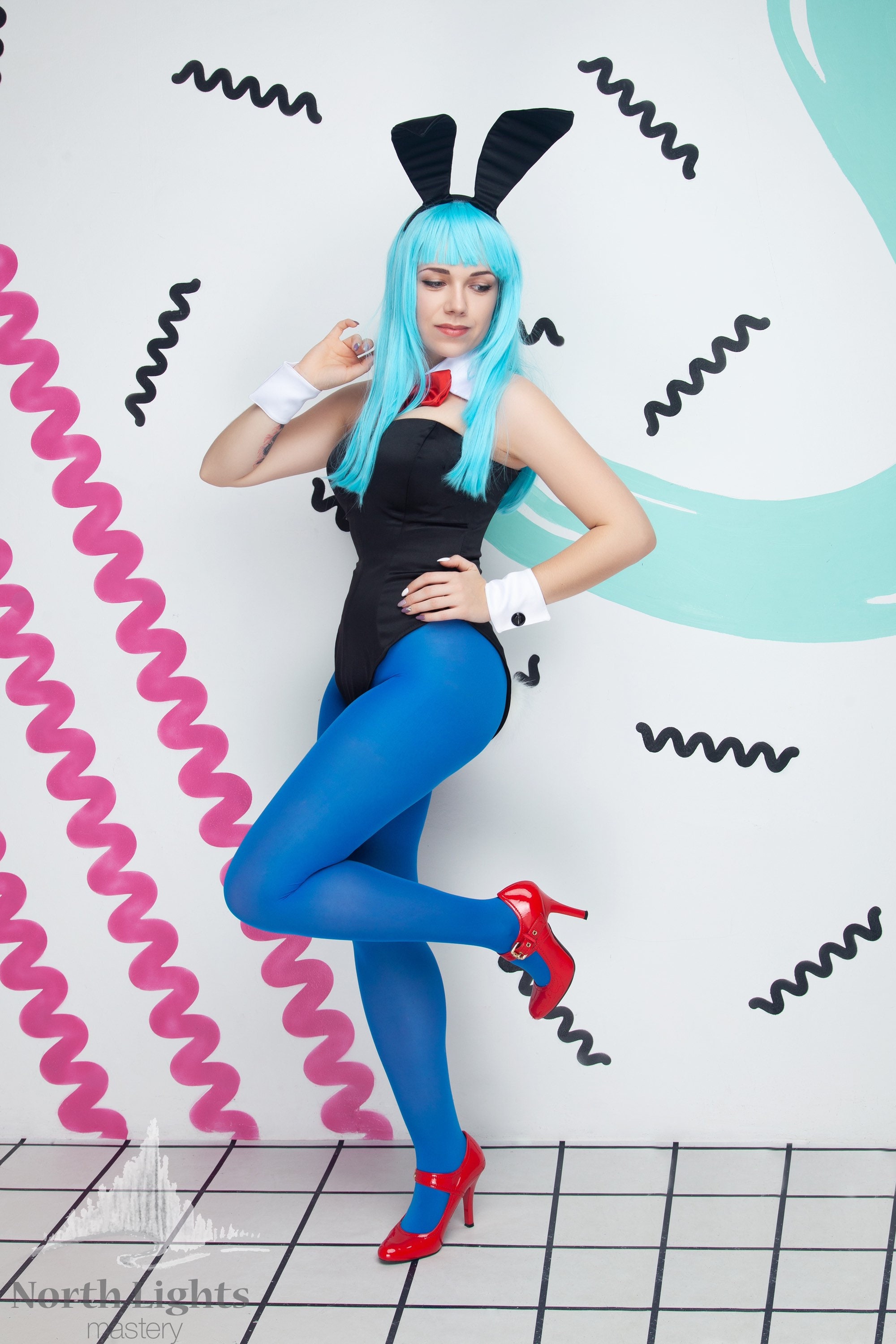 Bulma Bunny Girl Bodysuit Cosplay Costume Etsy