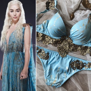 Cosplay Costume lingerie Blue lingerie set