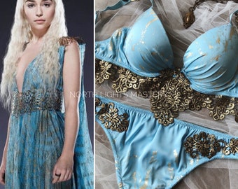 Cosplay Costume lingerie Blue lingerie set