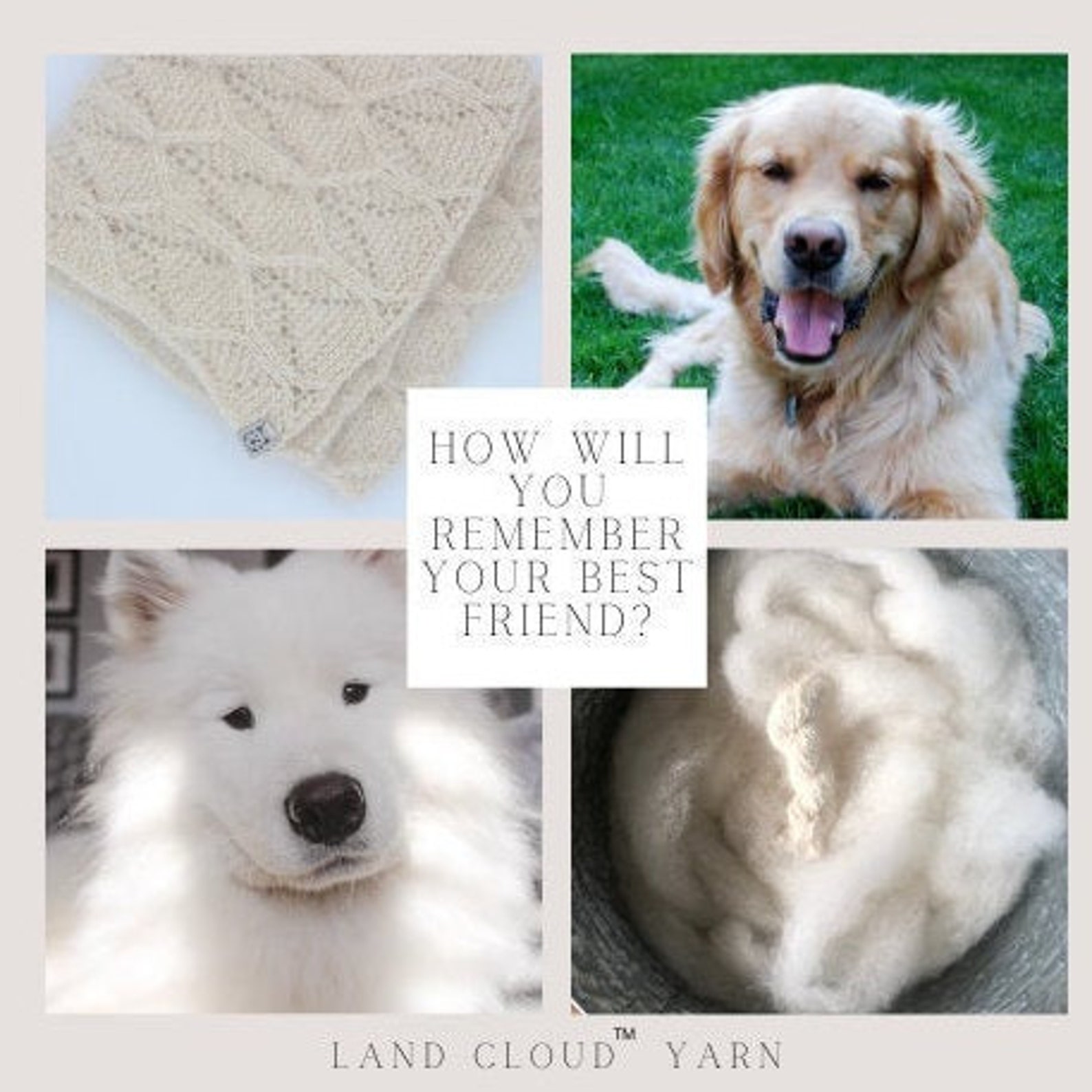 Custom Keepsake Dog Yarn Made From Your Own Pet Etsy