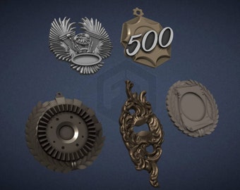 Mad Max: Fury Road - Immortan Joe Medals 3D Model Files