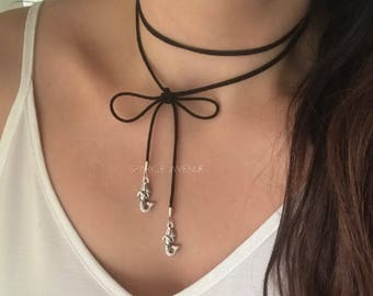 Mermaid Necklace / Mermaid Choker / Mermaid Charm Necklace / Mermaid Lariat / Choker Necklace / Ocean Mermaid Necklace / Mermaid Fantasy