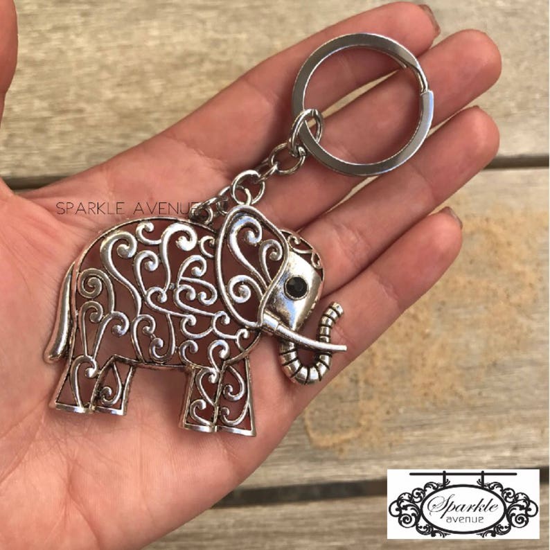 Elephant Keyring / Boho Elephant Key Ring/ Silver Elephant Etsy Australia