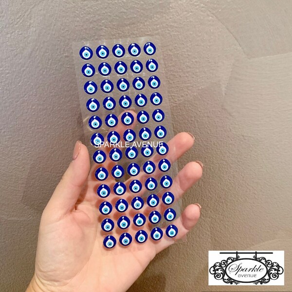 Autocollants Evil Eye / Autocollants pour les yeux / Décalcomanies Evil Eye / Feuille d’autocollants Evil Eye / Autocollants amovibles pour les yeux