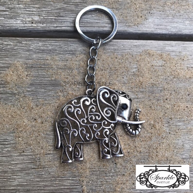 Elephant Keyring / Boho Elephant Key Ring/ Silver Elephant Etsy Australia
