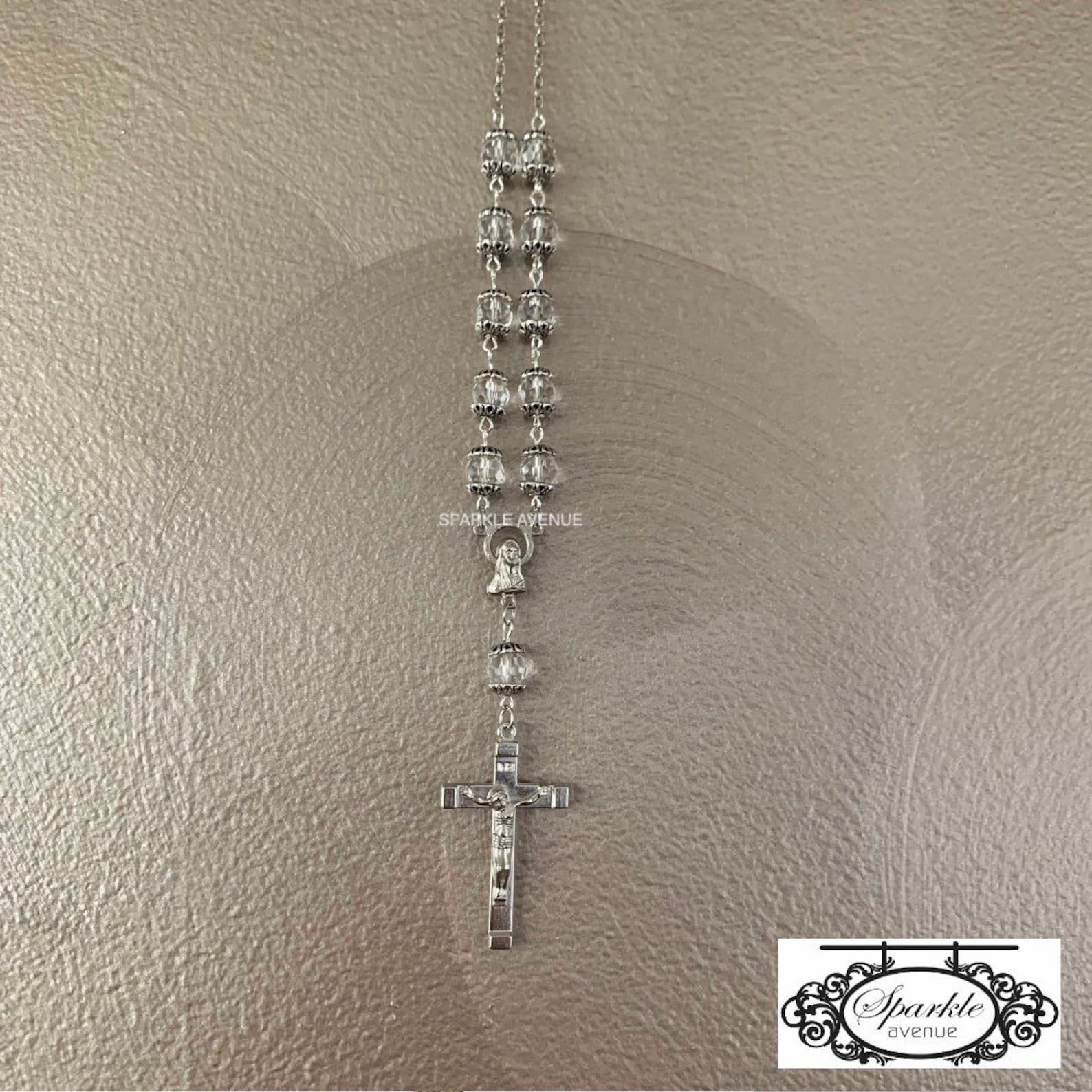 Rosary Beads / Car Rosary Beads / Hanging Rosary Beads / Black Etsy