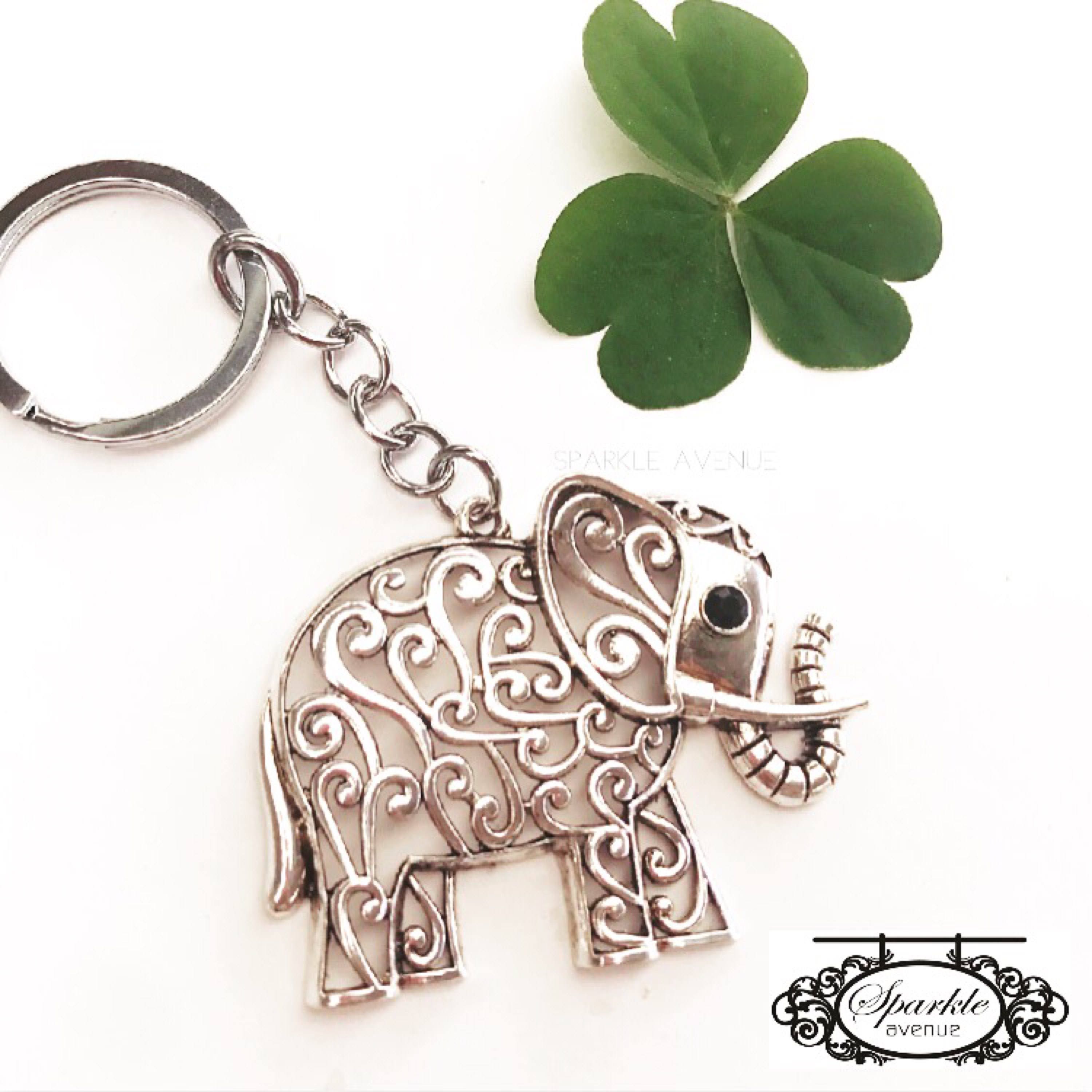 Elephant Keyring / Boho Elephant Key Ring/ Silver Elephant Etsy Australia
