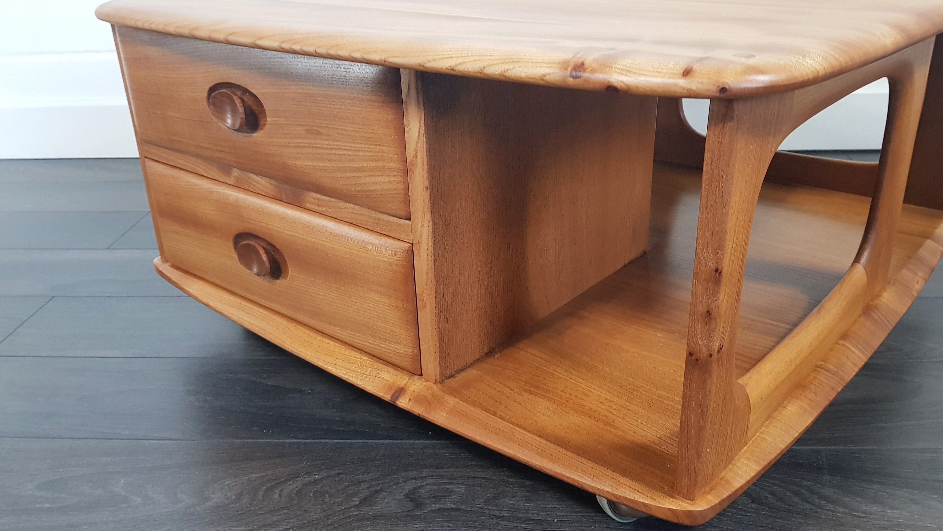 Ercol Pandora's Box Coffee Table 1980s Refinished Etsy