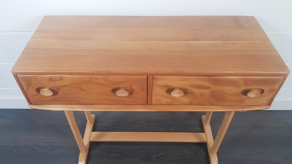 SOLD Ercol Console Table 1960s Refinished Delivery UK & Etsy