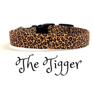 Dog Collar - The Tigger - Leopard Print Dog Collar - Flower/Bow Tie Sold Separately