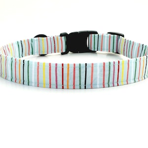 Dog Collar - The Zoe - Striped Dog Collar - Fashion Dog Collar- Bow Tie Sold Separately