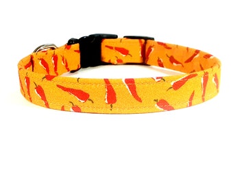 Hot Chili Peppers -  Chili Pepper dog Collar - Christmas Dog Collar