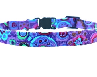 Cat Collar - The Marlo - Floral Cat Collar - Charm Cat Collar - Feline Collar - Breakaway Collar - Safety Cat Collar