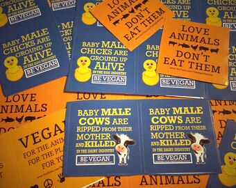 Vegan Activist Stickers