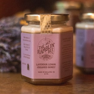 Lavender Lemon Creamed Honey