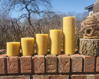 Pure Beeswax Pillar Candle