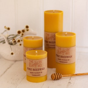 Pure Beeswax Pillar Candle