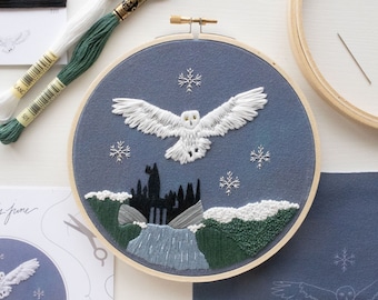 Magic Owl Castle Embroidery Kit