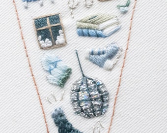 Winter Embroidery Journal Icons | Tiny Embroidery Pattern