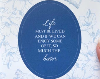 Emma M. Lion Quote Art Print