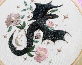 Dragon Embroidery Kit | Throne of Glass Embroidery | Andarna Inspired Embroidery Kit