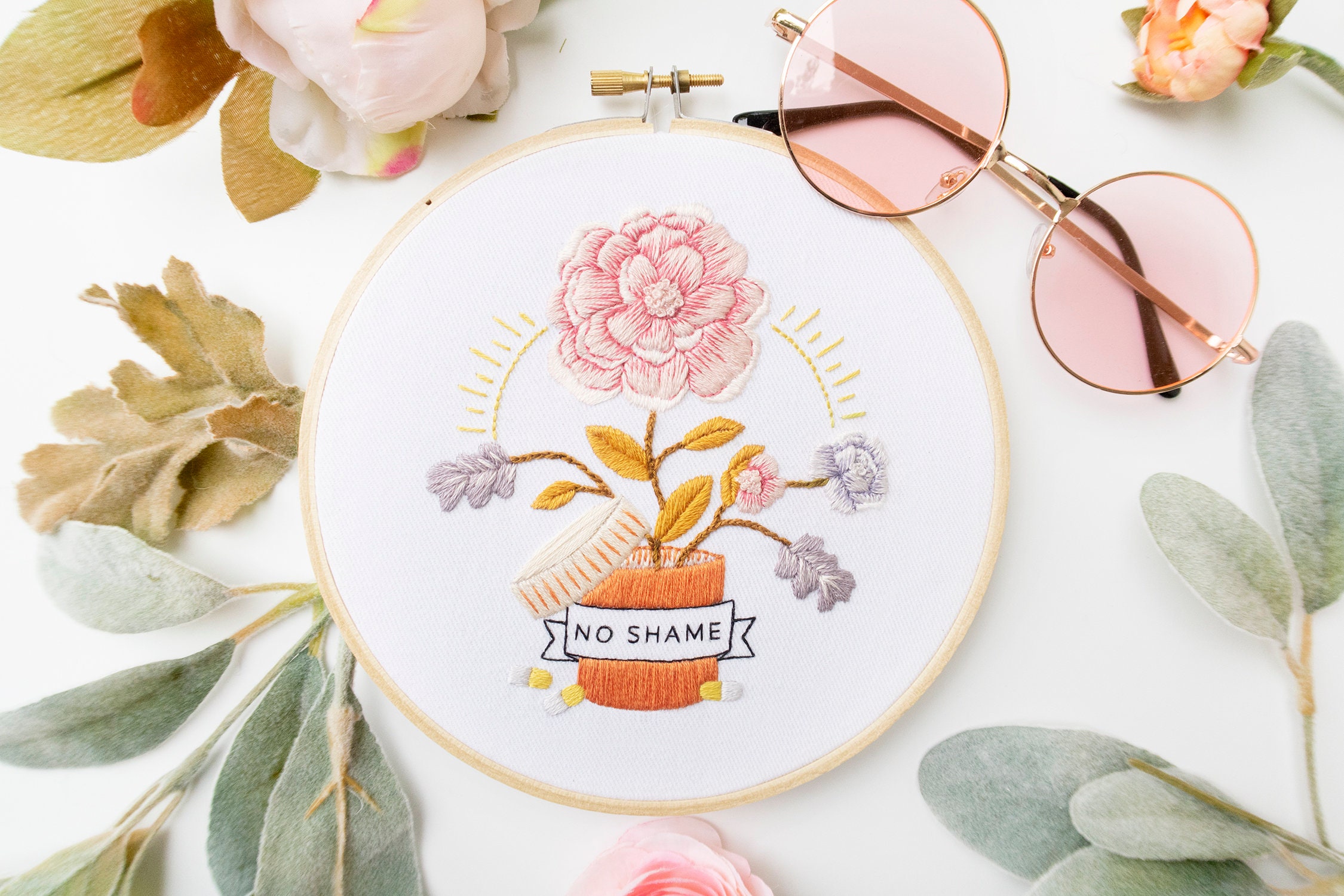 mental health embroidery kit