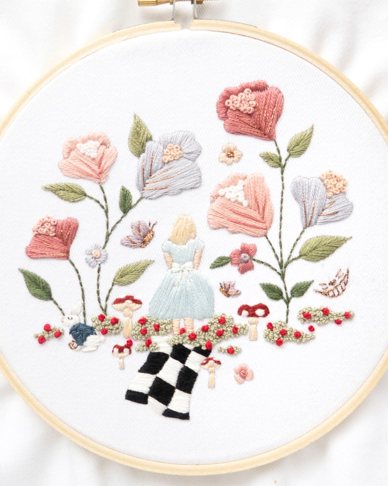 Alice in Wonderland Embroidery Pattern image 2