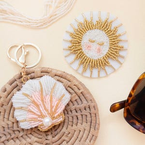 Shell and Boho Sun Summer Bead Embroidery Kit