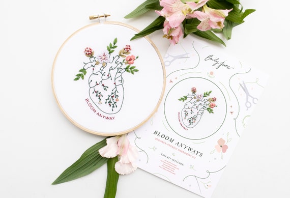 Mental Health Embroidery Kit, Embroidery Kit