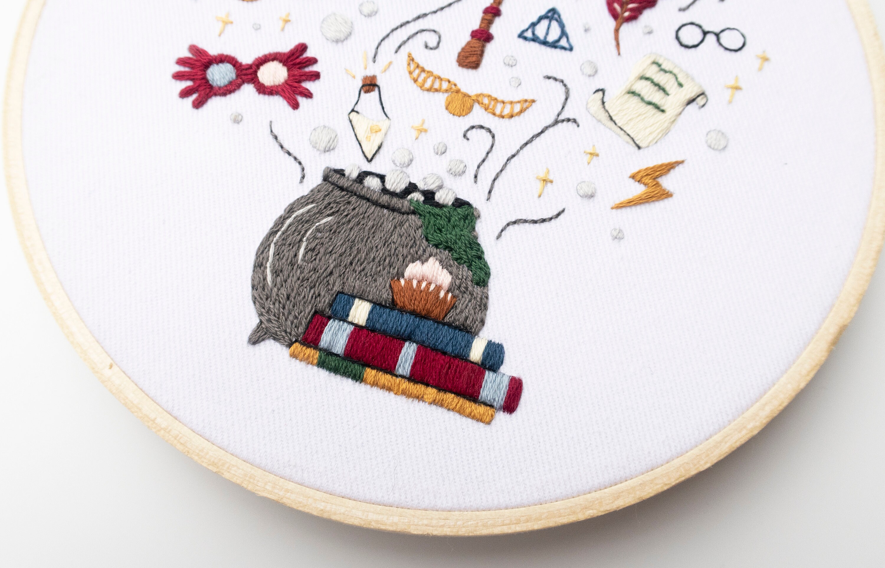 Harry Potter Embroidery Art Kit Hogwarts Embroidery Kit Etsy
